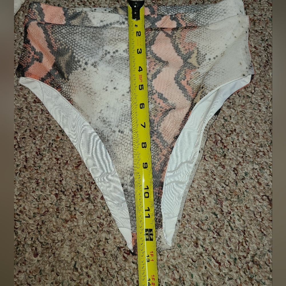 2/$40 NWT 3 piece Fashion Nova bikini coverup set sun suit snake island charmer - Picture 10 of 12